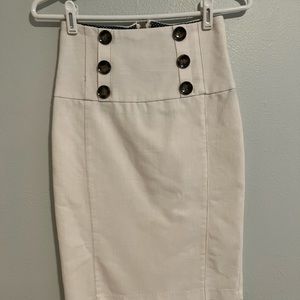 Charlotte Russe pencil business skirt with buttons